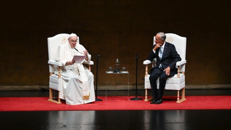 2023.08.02 Viaggio Apostolico in Portogallo in occasione della XXXVII Giornata Mondiale della Gioventu' - Incontro con le Autorita' 