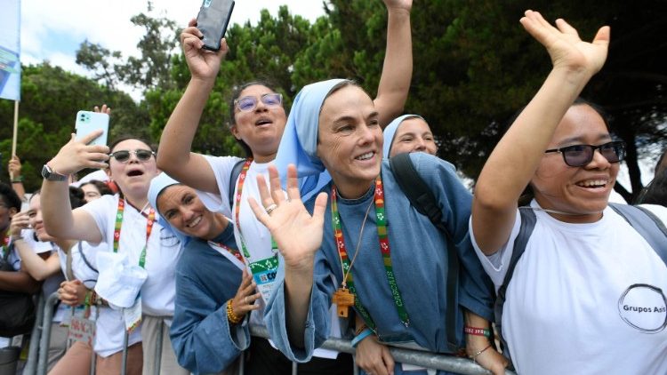 Přivítání papeže Františka v Lisabonu