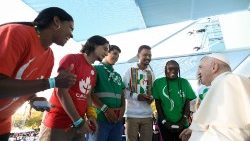 2023.08.03 Viaggio Apostolico in Portogallo in occasione della XXXVII Giornata Mondiale della Gioventu' - Cerimonia di accoglienza