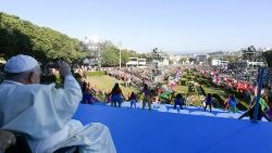 2023.08.03 Viaggio Apostolico in Portogallo in occasione della XXXVII Giornata Mondiale della Gioventu' - Cerimonia di accoglienza