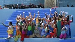 2023.08.03 Viaggio Apostolico in Portogallo in occasione della XXXVII Giornata Mondiale della Gioventu' - Cerimonia di accoglienza