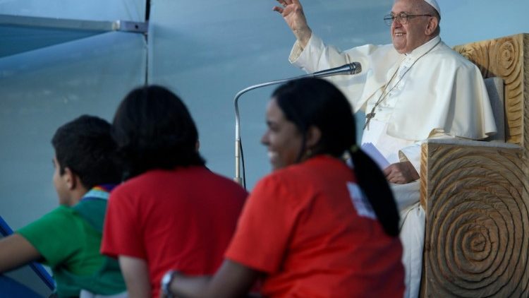 2023.08.03 Viaggio Apostolico in Portogallo in occasione della XXXVII Giornata Mondiale della Gioventu' - Cerimonia di accoglienza