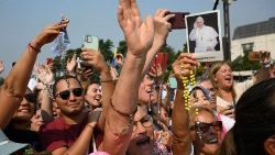 Zdjęcie archiwalne, podróż apostolska do Portugalii, sierpień 2023 r.