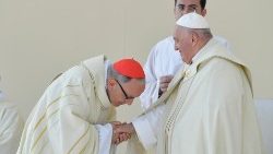 Dom Manuel Clemente e Papa Francisco na Missa do Envio no Parque Tejo