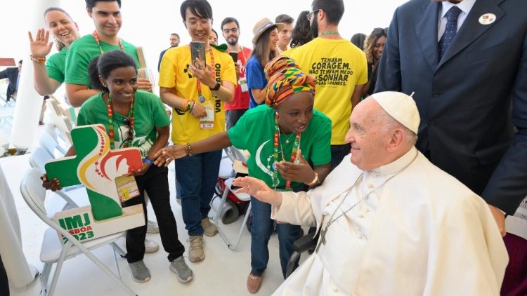 Papst Franziskus beim WJT in Lissabon