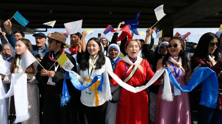 2023.09.01 Viaggio Apostolico in Mongolia - Arrivo e Accoglienza Ufficiale
