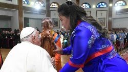 Stretnutie s biskupmi Mongolsko 2. september