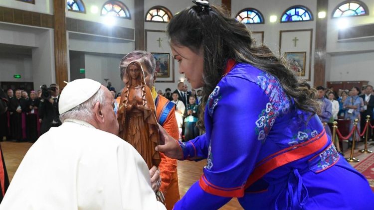 Stretnutie s biskupmi Mongolsko 2. september