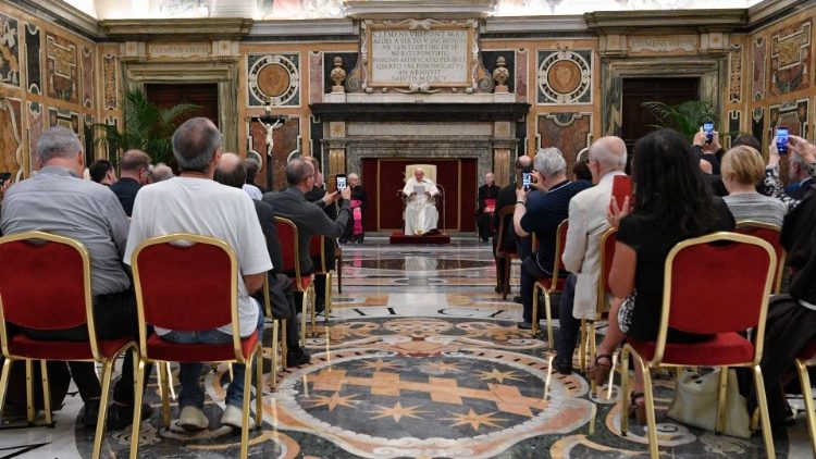 Аўдыенцыя для членаў Італьянскай біблійнай асацыяцыі