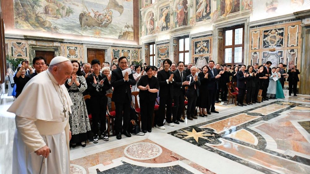 Аўдыенцыя для пілігрымаў з Паўднёвай Карэі