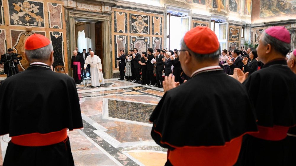 Аўдыенцыя для пілігрымаў з Паўднёвай Карэі