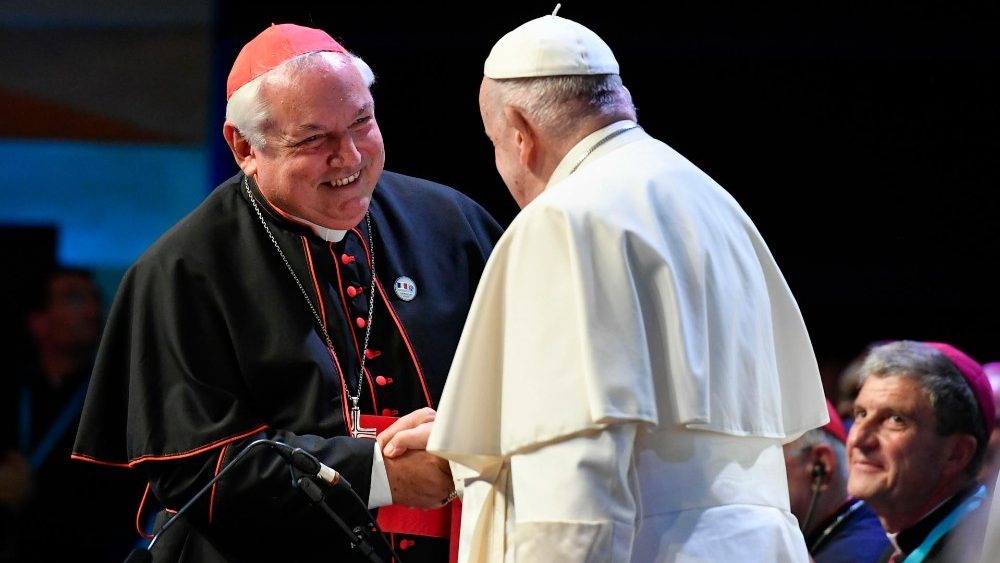 Le Pape François a clôturé les Rencontres méditerranéennes de Marseille, au palais du Pharo, le 23 septembre 2023. 