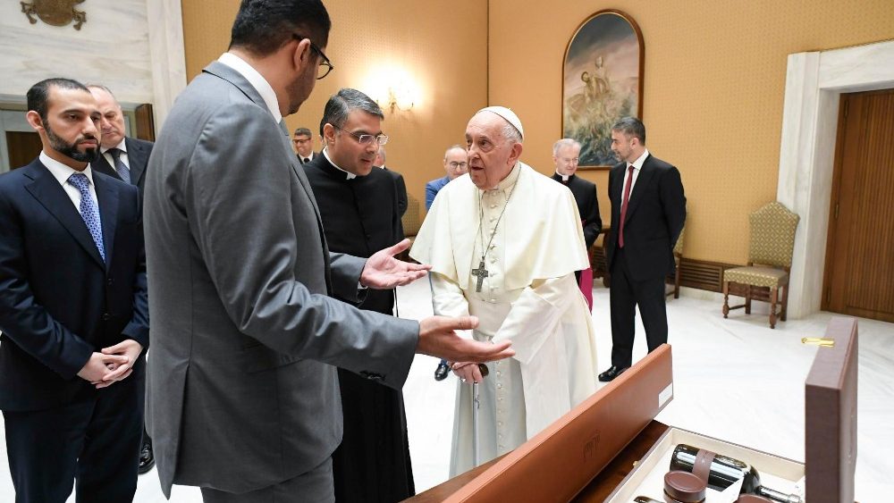 A audiência de Francisco com o presidente designado para a COP 28