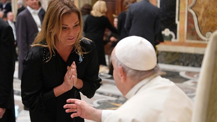 Audience des mécènes des Musées du Vatican avec le Pape François, 9.11.23.