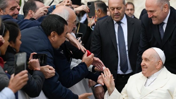 Le Pape lors de l'audience générale du 22 novembre 2023. 