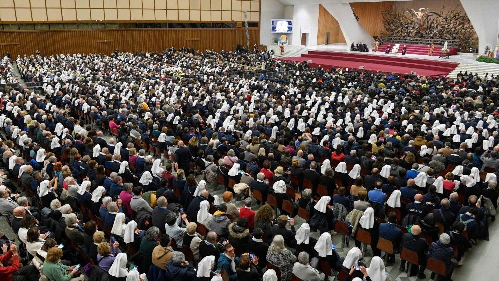 Аўдыенцыя для Італьянскага нацыянальнага саюза транспартавання хворых у Лурд і міжнародныя санктуарыі