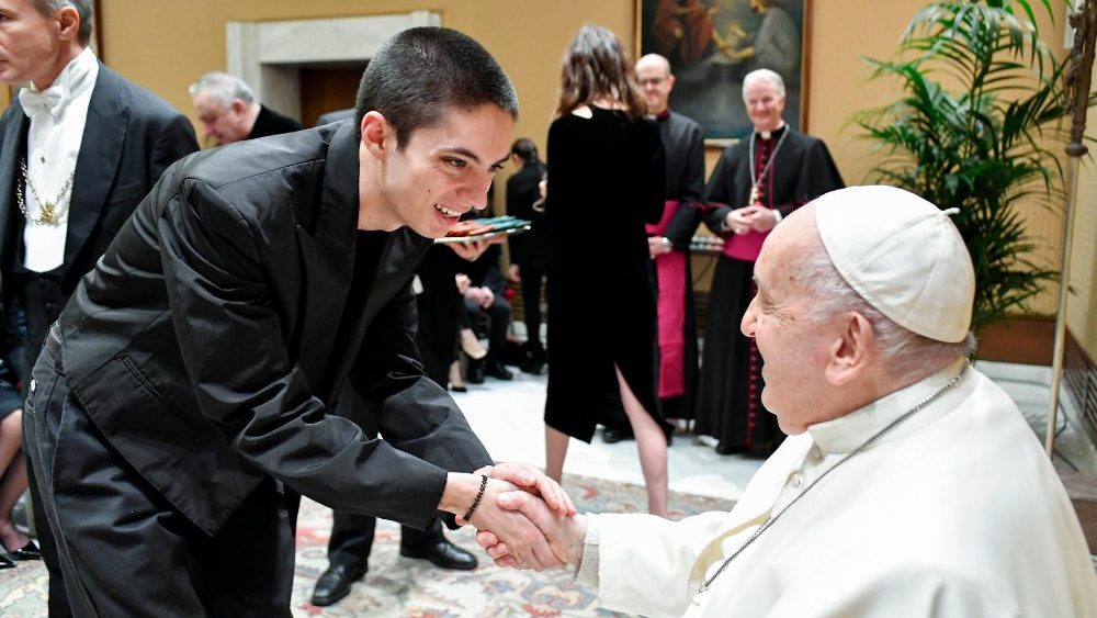 Сустрэча з удзельнікамі Каляднага канцэрта ў Ватыкане