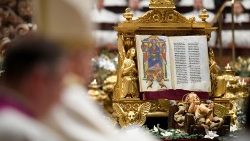 Papa Francisc la rugăciunea vesperelor cu Te Deum în bazilica Sfântul Petru din 31 decembrie 2023