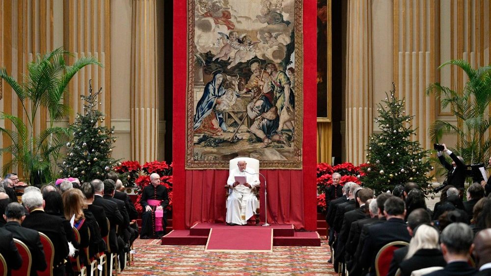 Сустрэча з дыпламатычным корпусам, акрэдытаваным пры Апостальскай Сталіцы