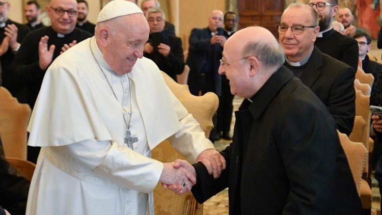 Pope Francis meets with members of the Secular Institute of the Missionary Priests of the Kingship of Christ