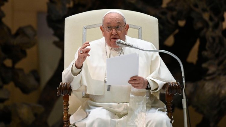 Papst Franziskus bei der Generalaudienz