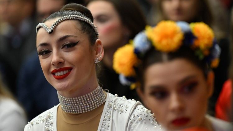 Ангеліна на загальній аудієнції