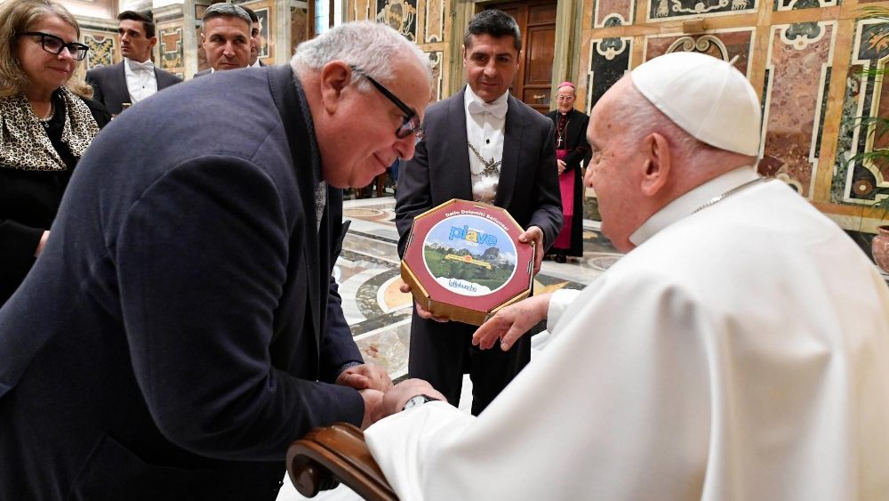 Аўдыецыя для дэлегацыі дыяцэзіі Белуна-Мельтрэ