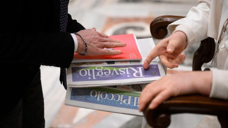 Audiencia del Papa Francisco a los miembros de la Asociación Internacional de los Periodistas Acreditados ante la Santa Sede - 22 de enero de 2024. (Vatican Media)
