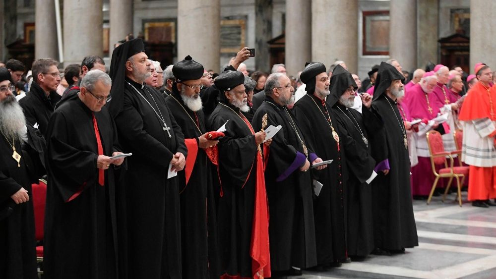 Малітва нешпараў у базіліцы святога Паўла за Мурамі