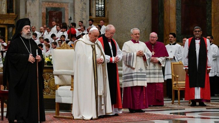 Die ökumenische Vesper in St. Paul vor den Mauern im Januar 2024
