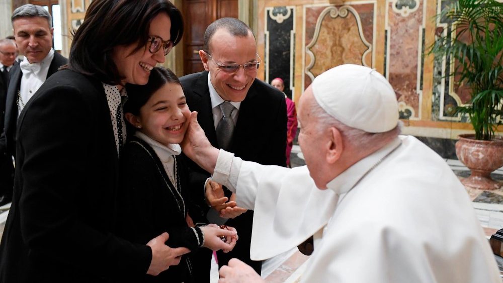 Аўдыенцыя для суддзяў і супрацоўнікаў Трыбунала Рымскай Роты