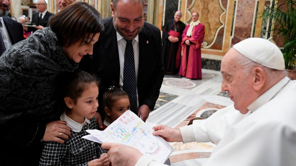 Аўдыенцыя для суддзяў і супрацоўнікаў Трыбунала Рымскай Роты