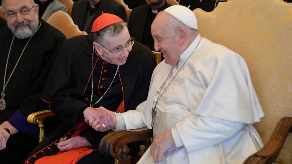 Папа падчас аўдыенцыі з прадстаўнікамі каталіцка-праваслаўнай камісіі