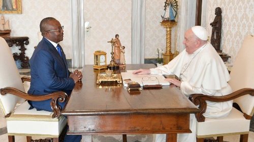 František přijal prezidenta Guineje Bissau