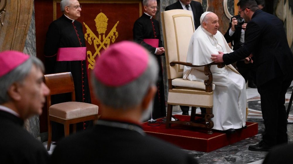 Francisco recebeu em audiência os clérigos do Seminário arquiepiscopal de Nápoles