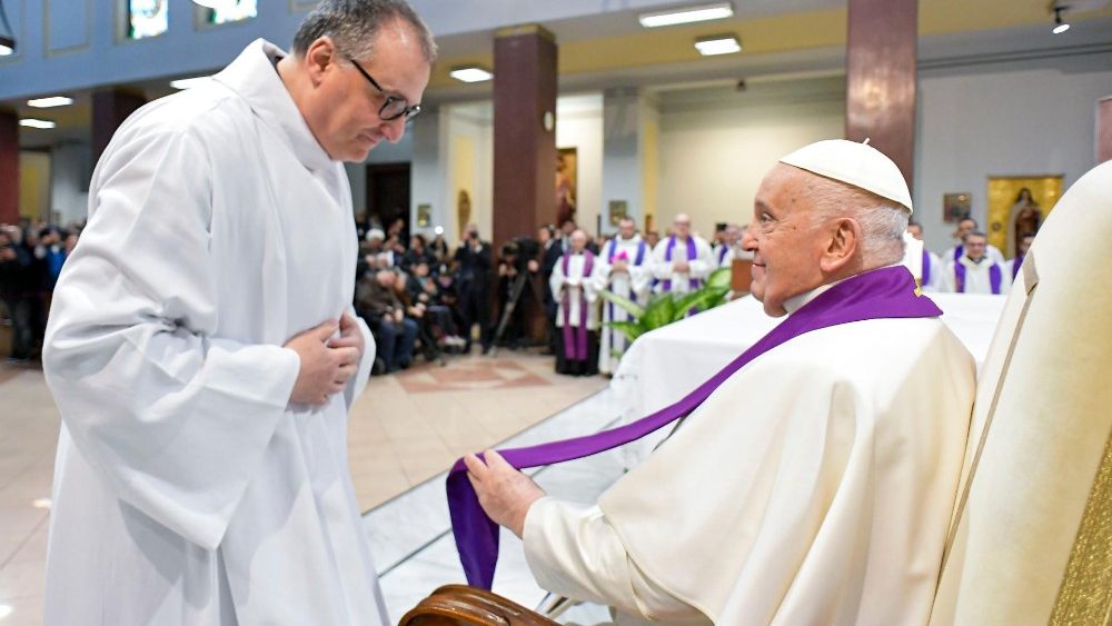 A Celebração da Penitência foi realizada na paróquia de São Pio V, em Roma