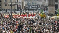 Sherehe za Dominika ya Matawi katika Uwanja wa Mtakatifu Petro kunako 2024.