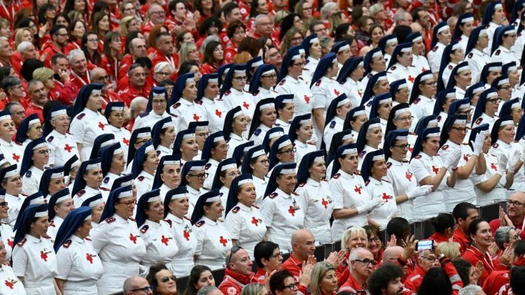 Croce Rossa italiana in Aula Paolo VI in Vaticano