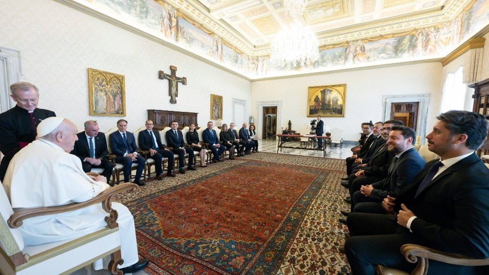 Аўдыенцыя для членаў іспанскай асацыяцыі Групы гарадоў сусветнай спадчыны чалавецтва