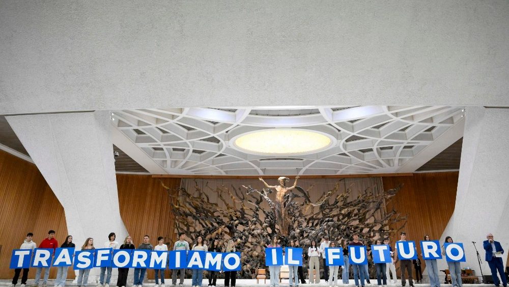 Сустрэча Папы з вучнямі і настаўнікамі італьянскай сеткі Школы міру