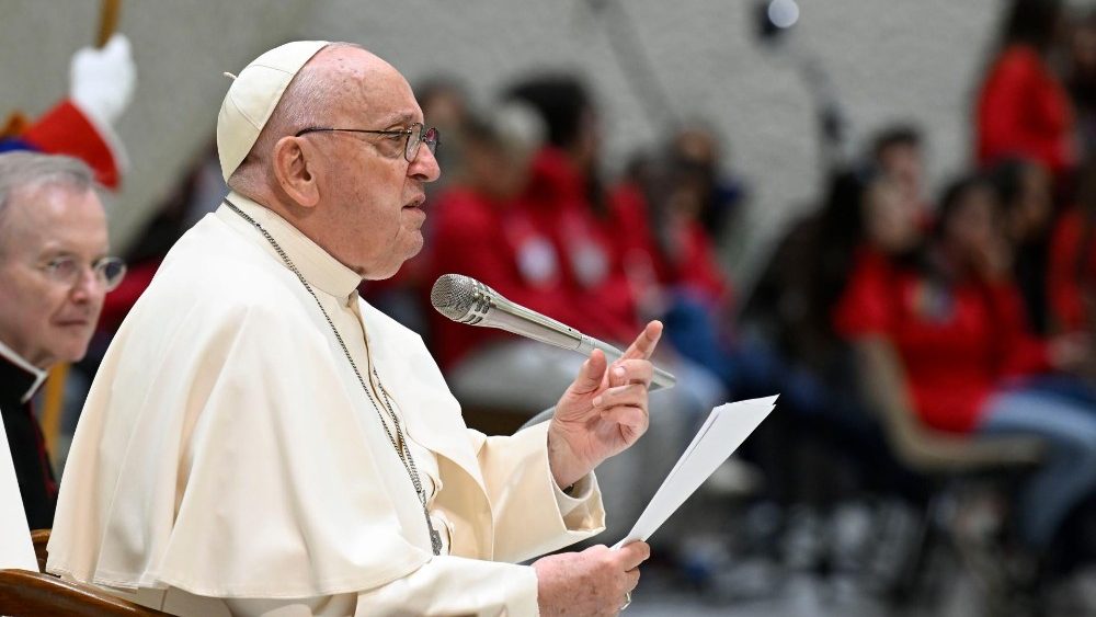 Сустрэча Папы з вучнямі і настаўнікамі італьянскай сеткі Школы міру