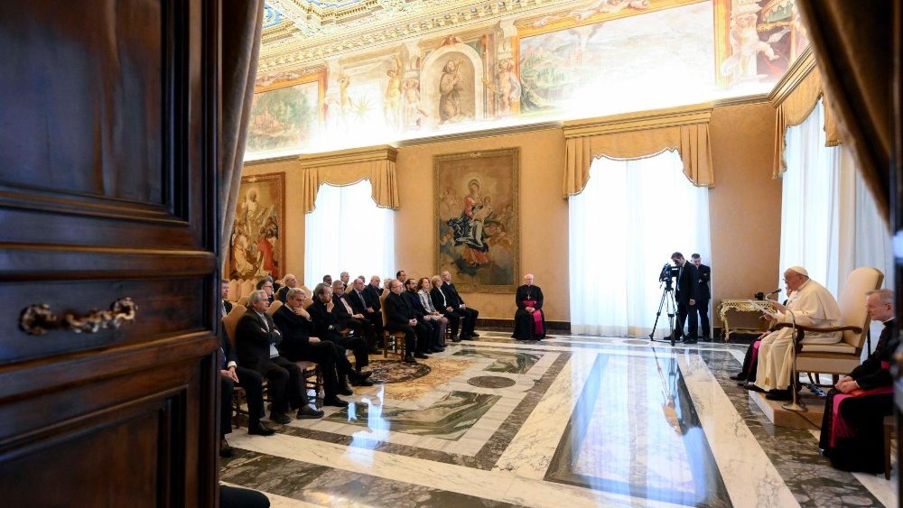 Аўдыенцыя для членаў Папскага камітэта гістарычных навук