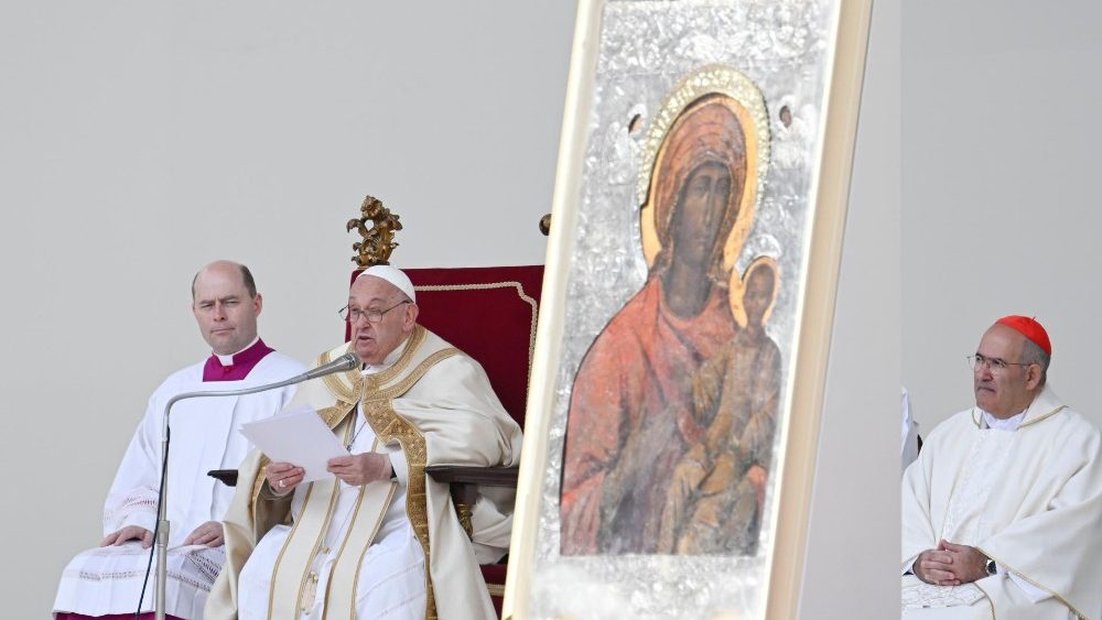 Падчас папскай Імшы на плошчы святога Марка ў Венецыі