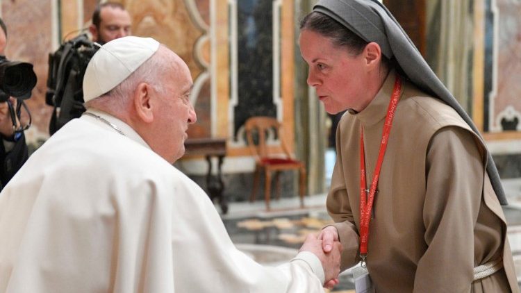 Audiencia del Santo Padre a los participantes en el congreso "Reparar lo irreparable" el sábado 4 de mayo por la mañana. (Vatican Media)