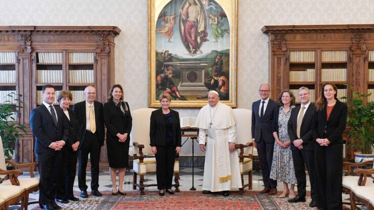 Papa Francisko Jumamosi tarehe 4 Mei 2024 amekutana na Rais wa Uswisi