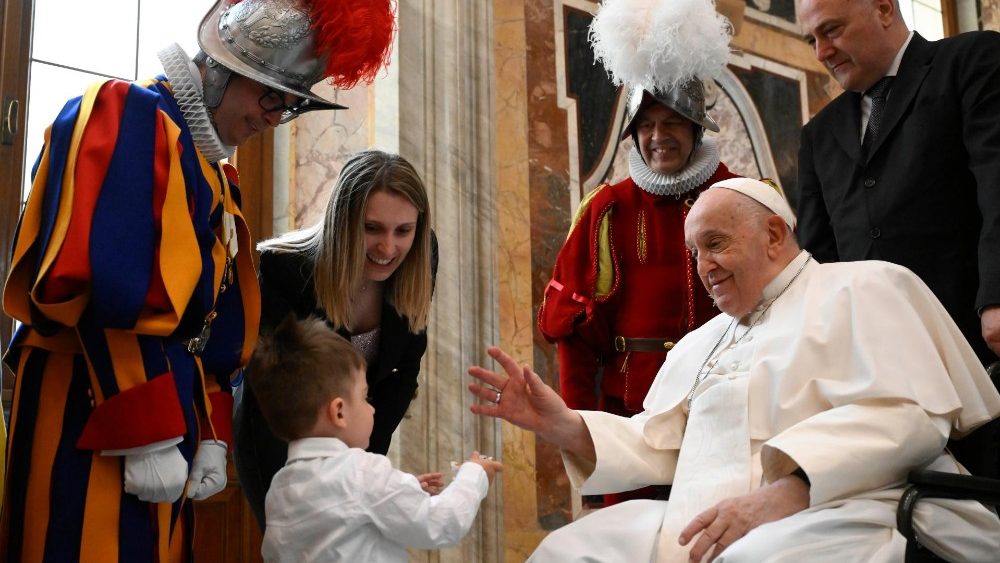 Аўдыенцыя для членаў Папскай швейцарскай гвардыі