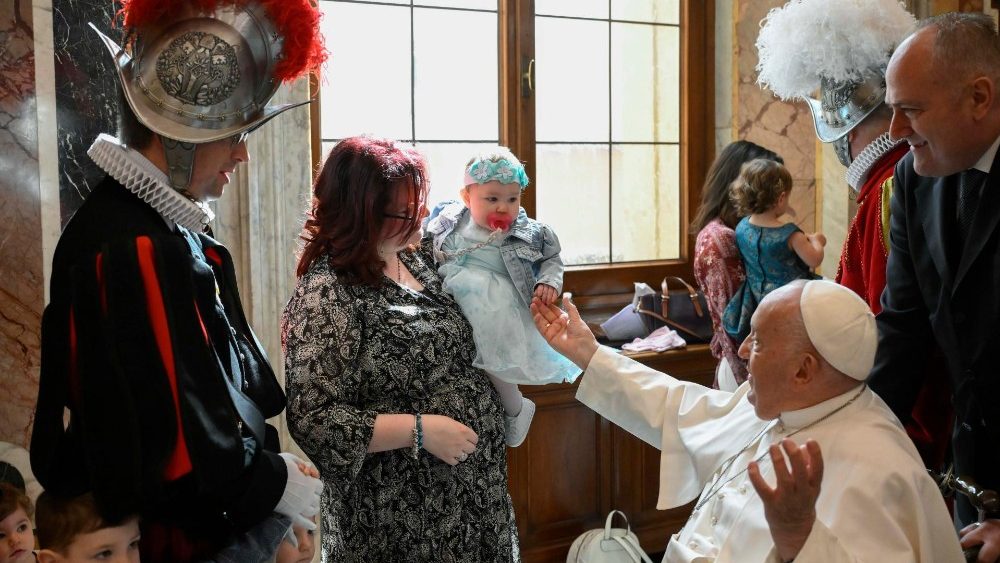 Аўдыенцыя для членаў Папскай швейцарскай гвардыі