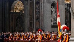Sfânta Liturghie prezidată de cardinalul secretar de Stat, Pietro Parolin, cu ocazia depunerii jurământului Gărzii Pontificale Elvețiene.