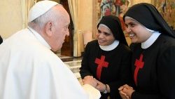 Аўдыенцыя для манахінь з кангрэгацый Шпітальных сясцёр Найсвяцейшага Сэрца Езуса і Дачок святога Каміла