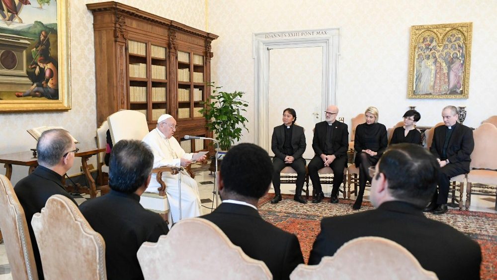Аўдыенцыя для членаў Міжнароднай камісіі па адукацыйнымі апостальстве Таварыства Езуса